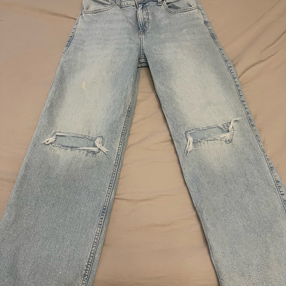 Abercrombie Kids Sky Blue High Rise Jeans